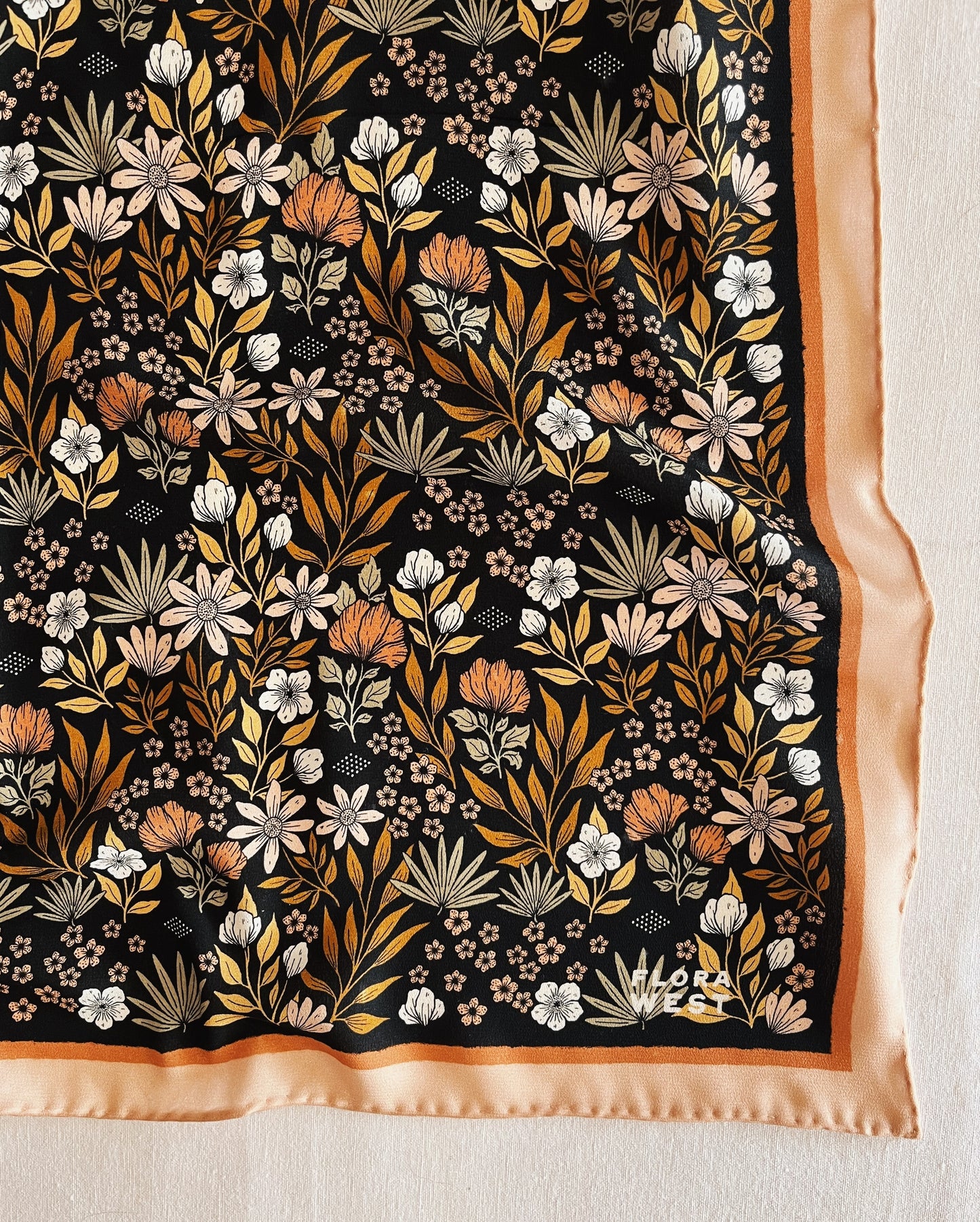 flora west Silk Bandana