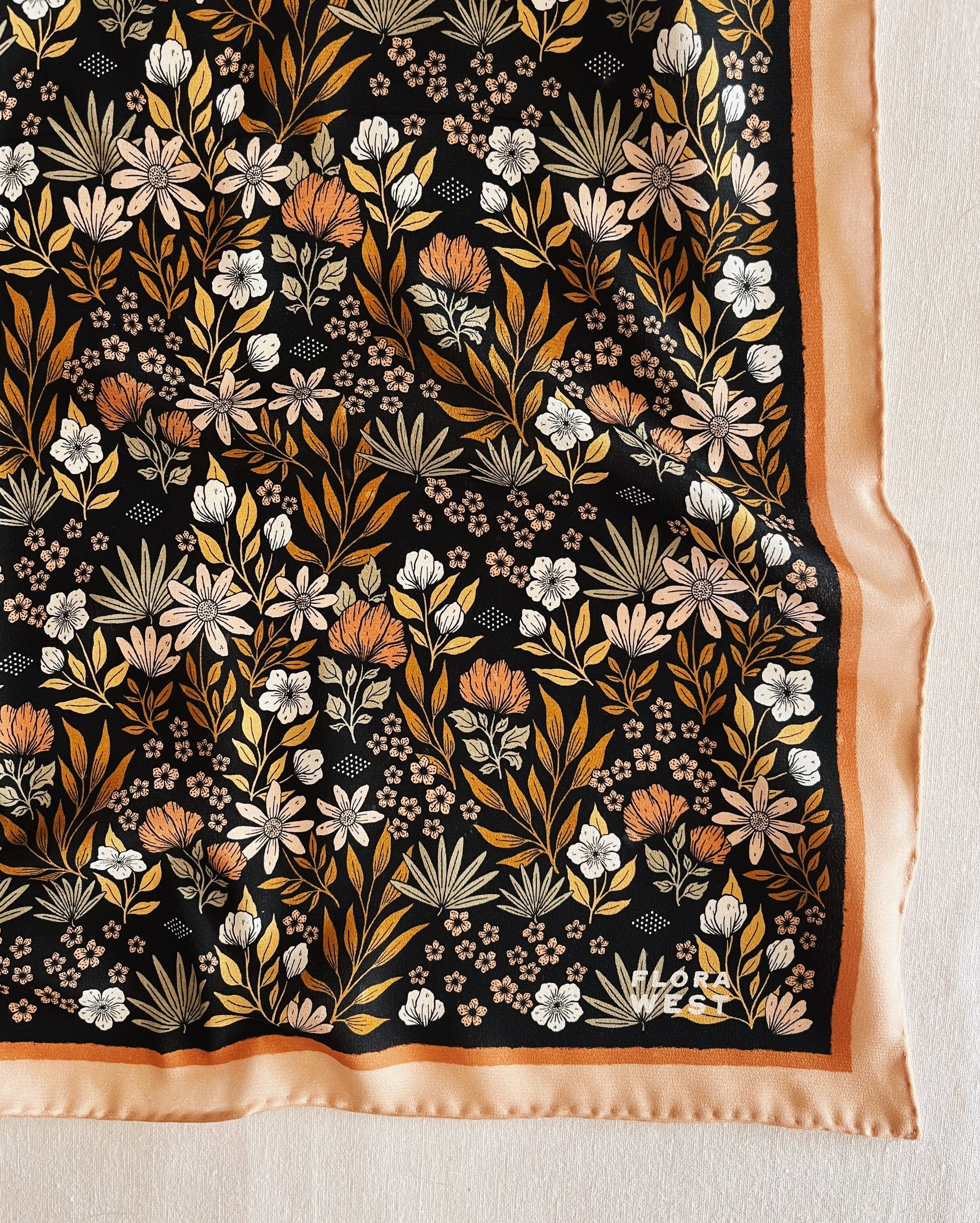flora west Silk Bandana
