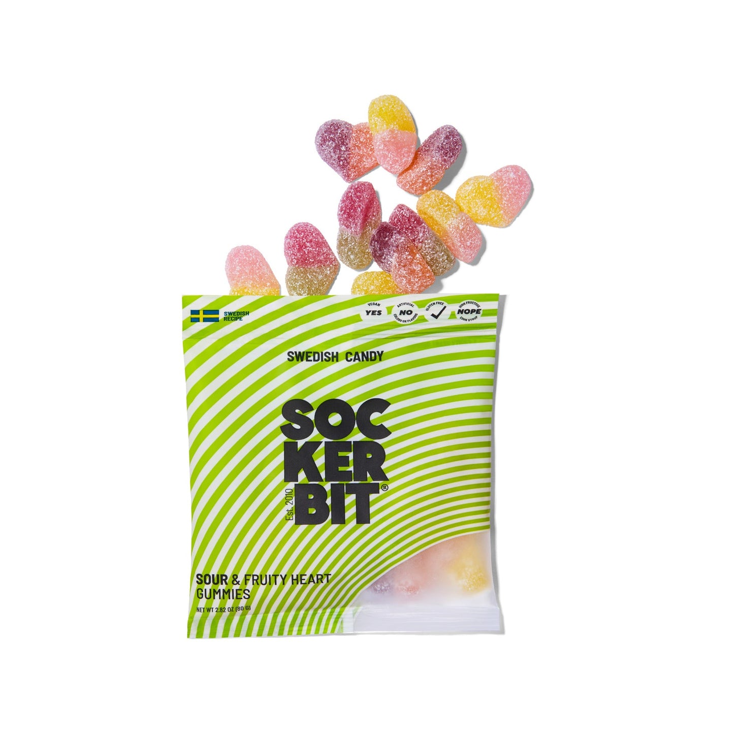 Sour & Fruity Swedish Heart Gummies