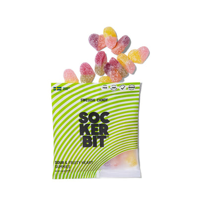 Sour & Fruity Swedish Heart Gummies