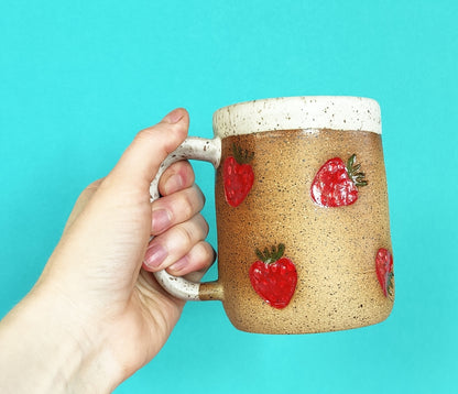 Ceramic Strawberry Mug