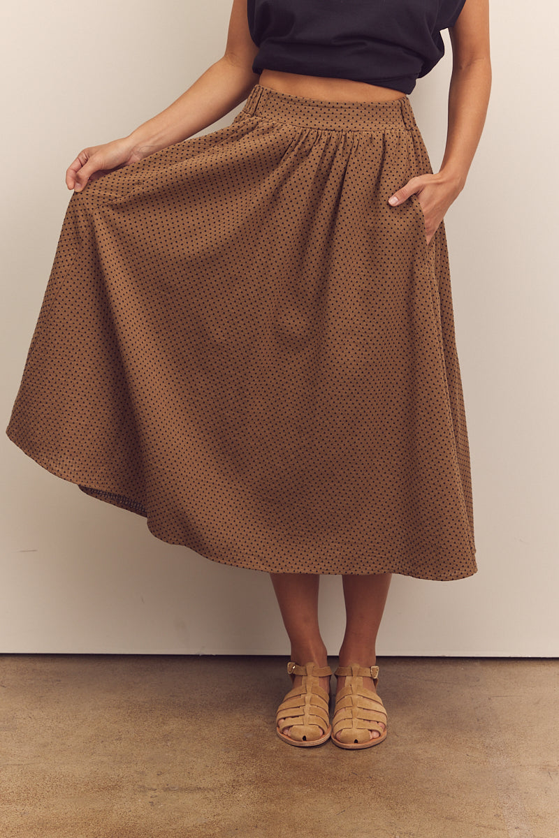 Midi Circled Skirt