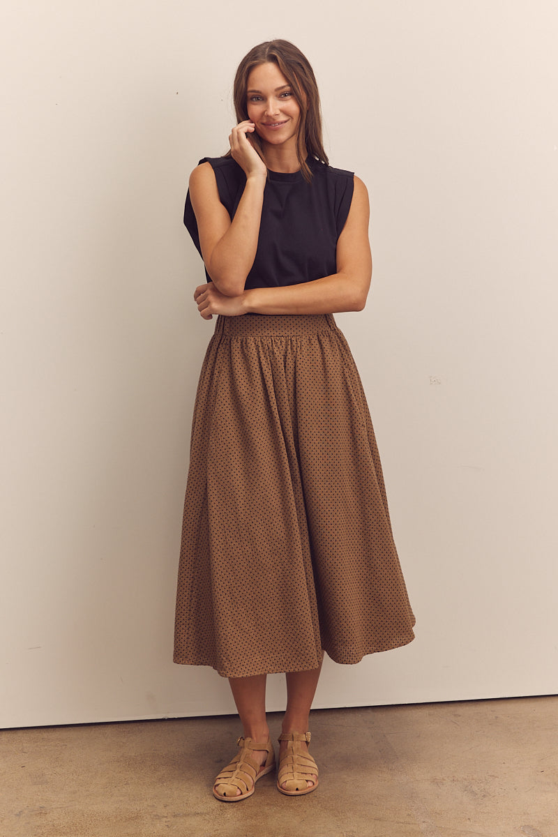 Midi Circled Skirt