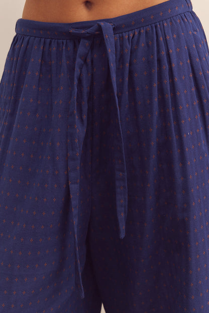 Drawstring Wide Leg Pants