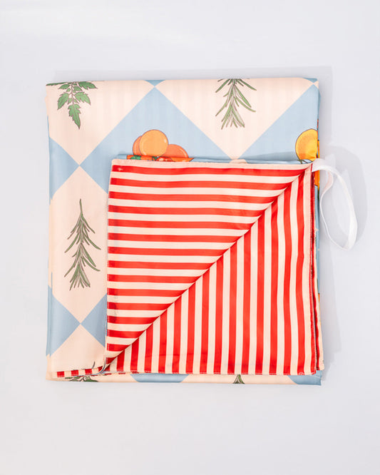 Garden Checkered Picnic Blanket