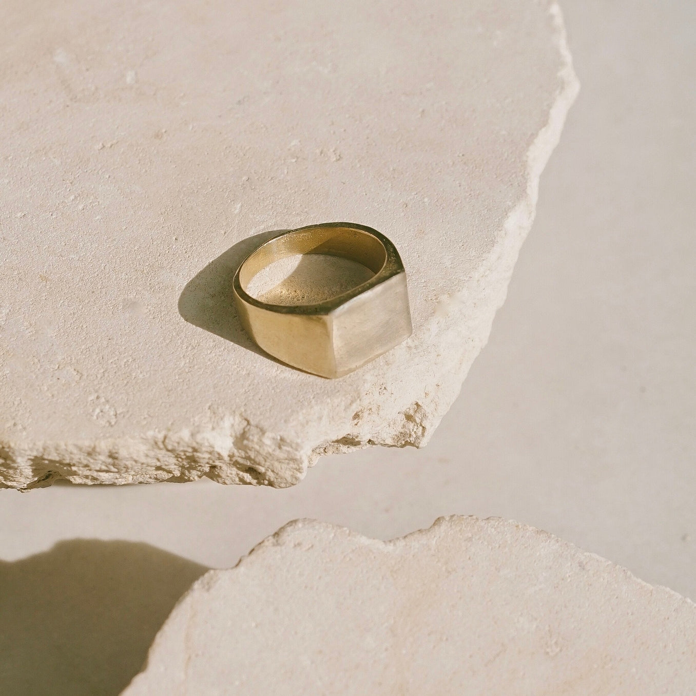 Mountainside Roam Ring - Unisex vintage inspired flat top Signet ring. Handmade in the Santa Cruz Mountains.