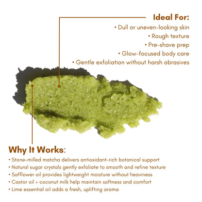 urb apothecary Matcha Brightening Sugar Scrub
