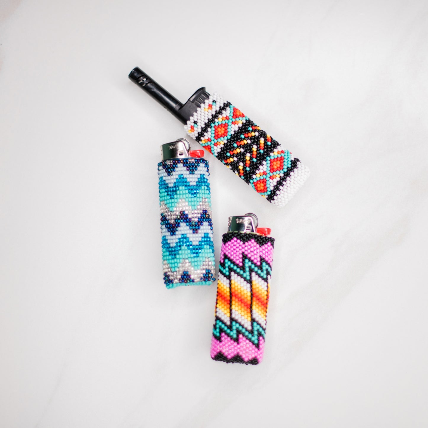 Hand Beaded Lighter Cover