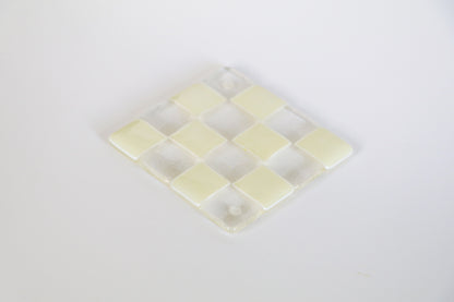 Glass Checker Coaster