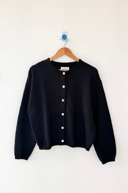 le bon shoppe cotton leila sweater black
