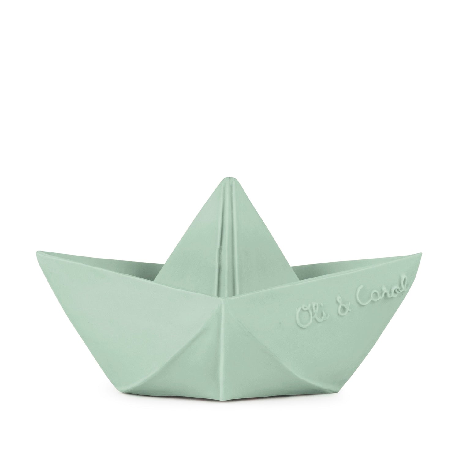 The natural rubber origami boat creates endless fun for babies and kids. Entertaining them in the tub and enlightening their senses wherever they go. safe for kids, worry free play! Oli & Carol products are made following an artisanal and sustainable process with 100% natural rubber from hevea trees.