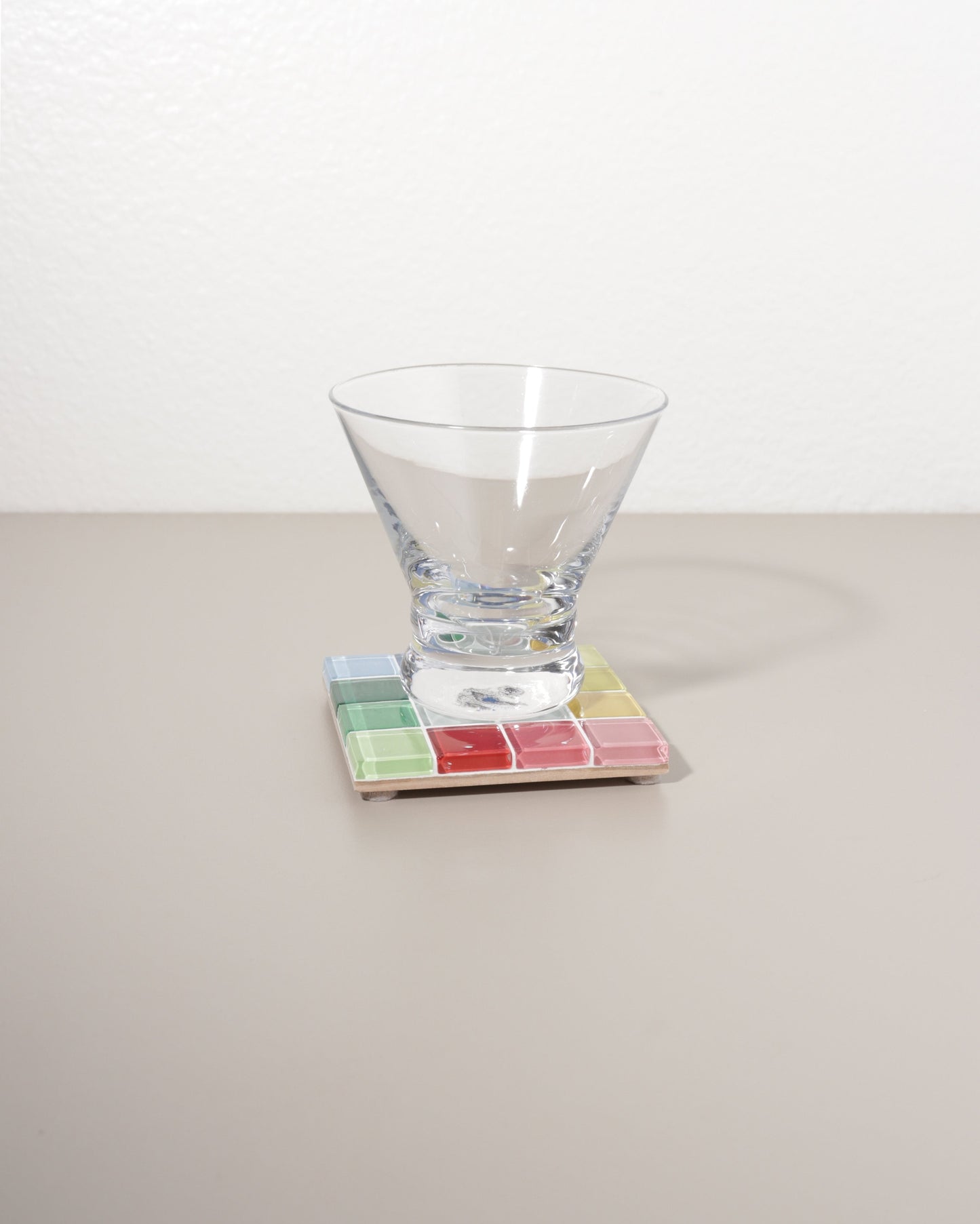 through a window subtle art glass tile coaster / Handcrafted coasters made with high quality glass tiles. They don't just have to be a coaster though, use them for whatever your heart desires honestly. They're just dreamy little pops of color for your space! 