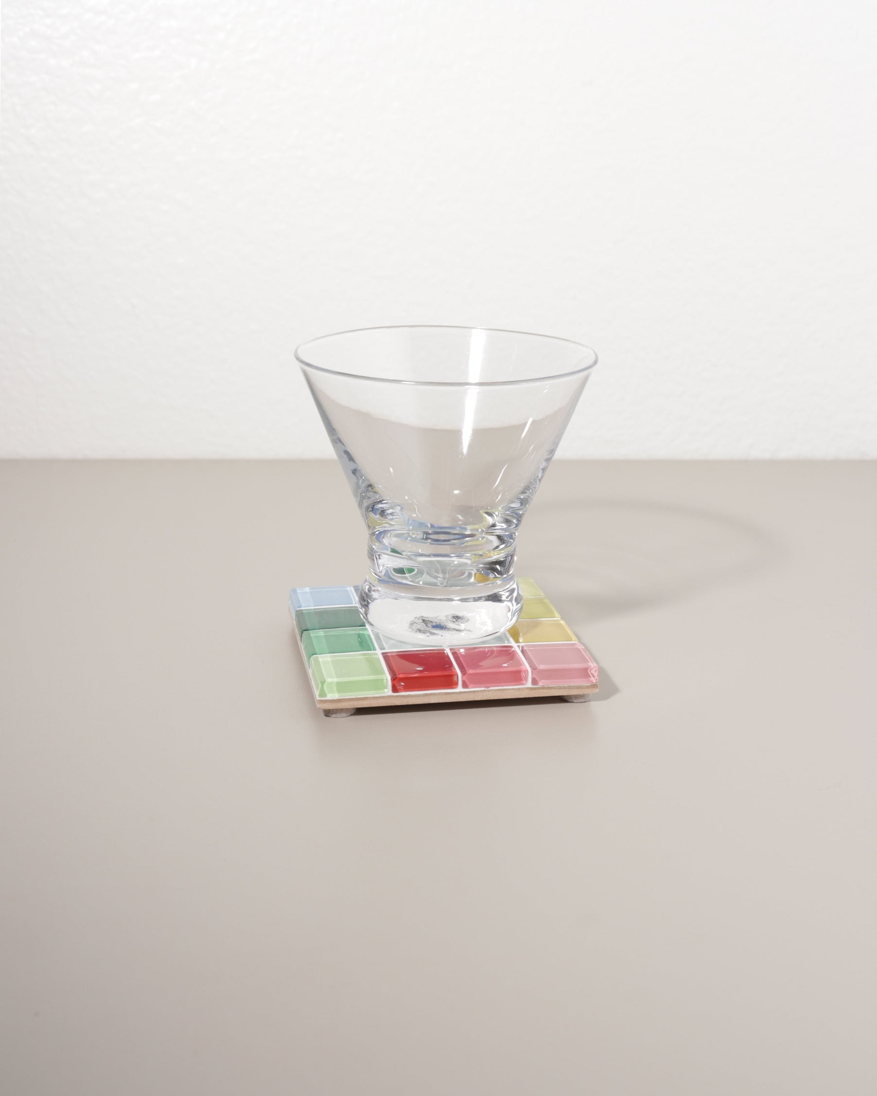 through a window subtle art glass tile coaster / Handcrafted coasters made with high quality glass tiles. They don't just have to be a coaster though, use them for whatever your heart desires honestly. They're just dreamy little pops of color for your space! 