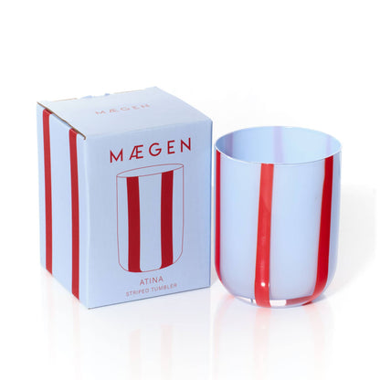 Atina Striped Tumbler