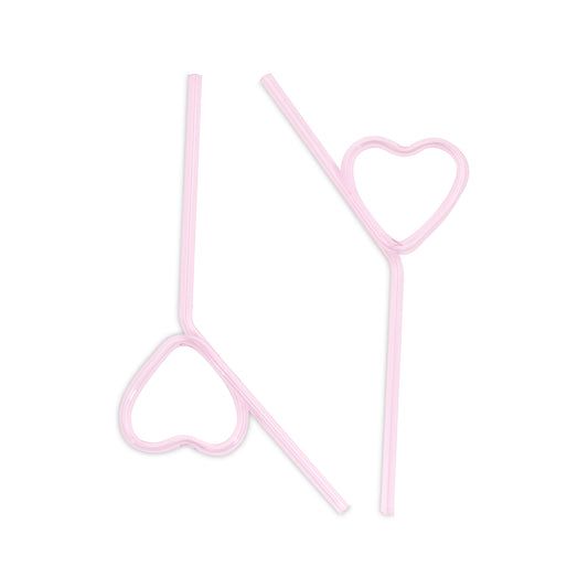 Heart Glass Straw