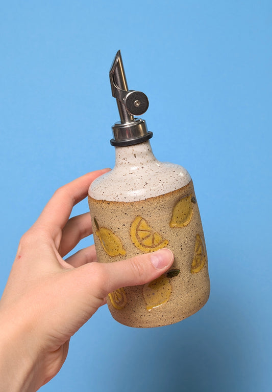 Ceramic Lemon Oil Cruet