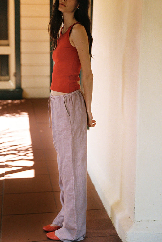 Linen Drawstring Pants