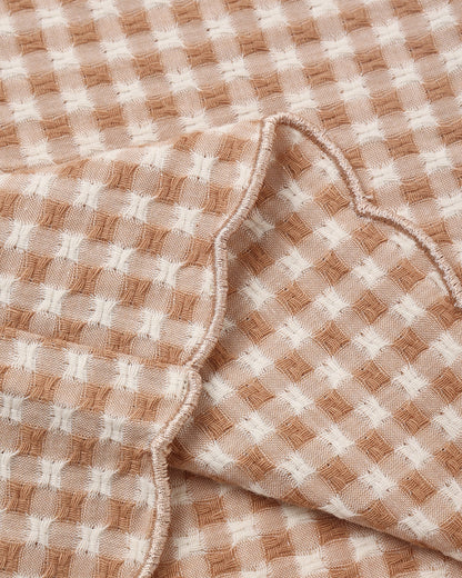 Fawn Gingham Wide Leg Pant