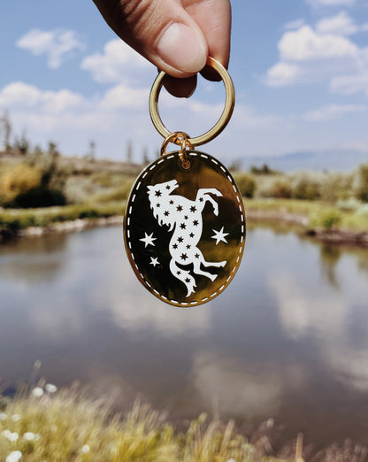 Sparkle Horse Keychain