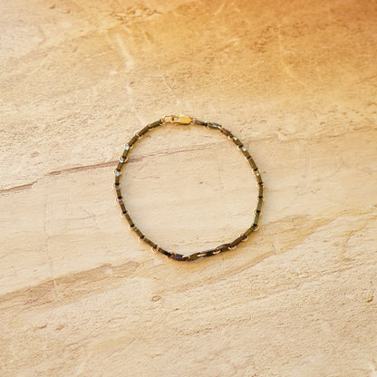 Lace-like tila bead design, carefully joined with 14k gold filled rings. japanese beads so niice jewelry