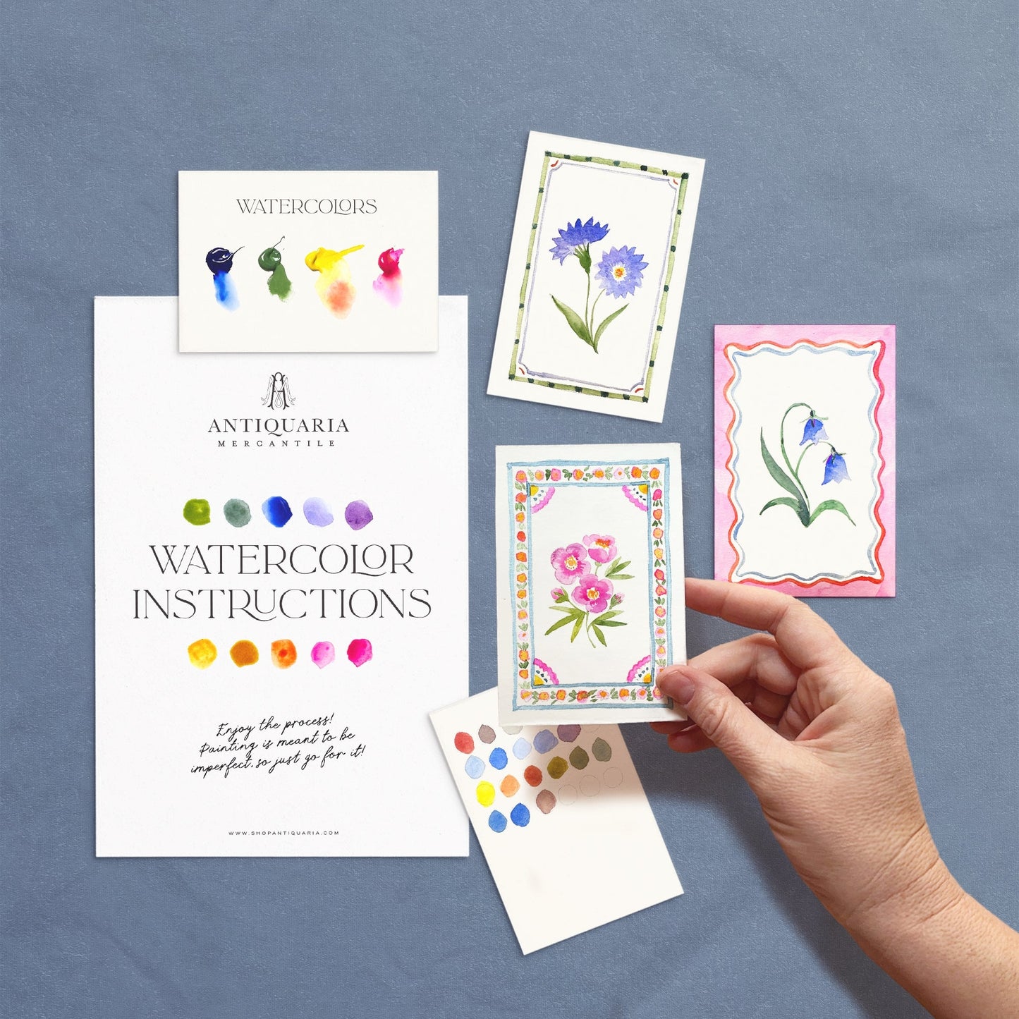 Let your creativity take flight with our Mini Watercolor Kit! This compact, beginner-friendly kit features delicate designs that are perfect for exploring watercolor in a simple and relaxing way.