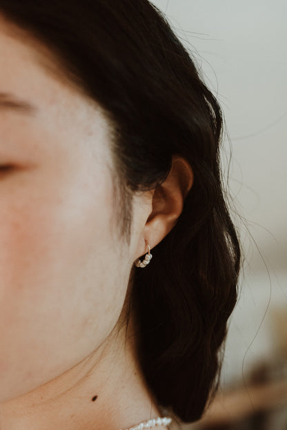 Seed Pearl Hoops