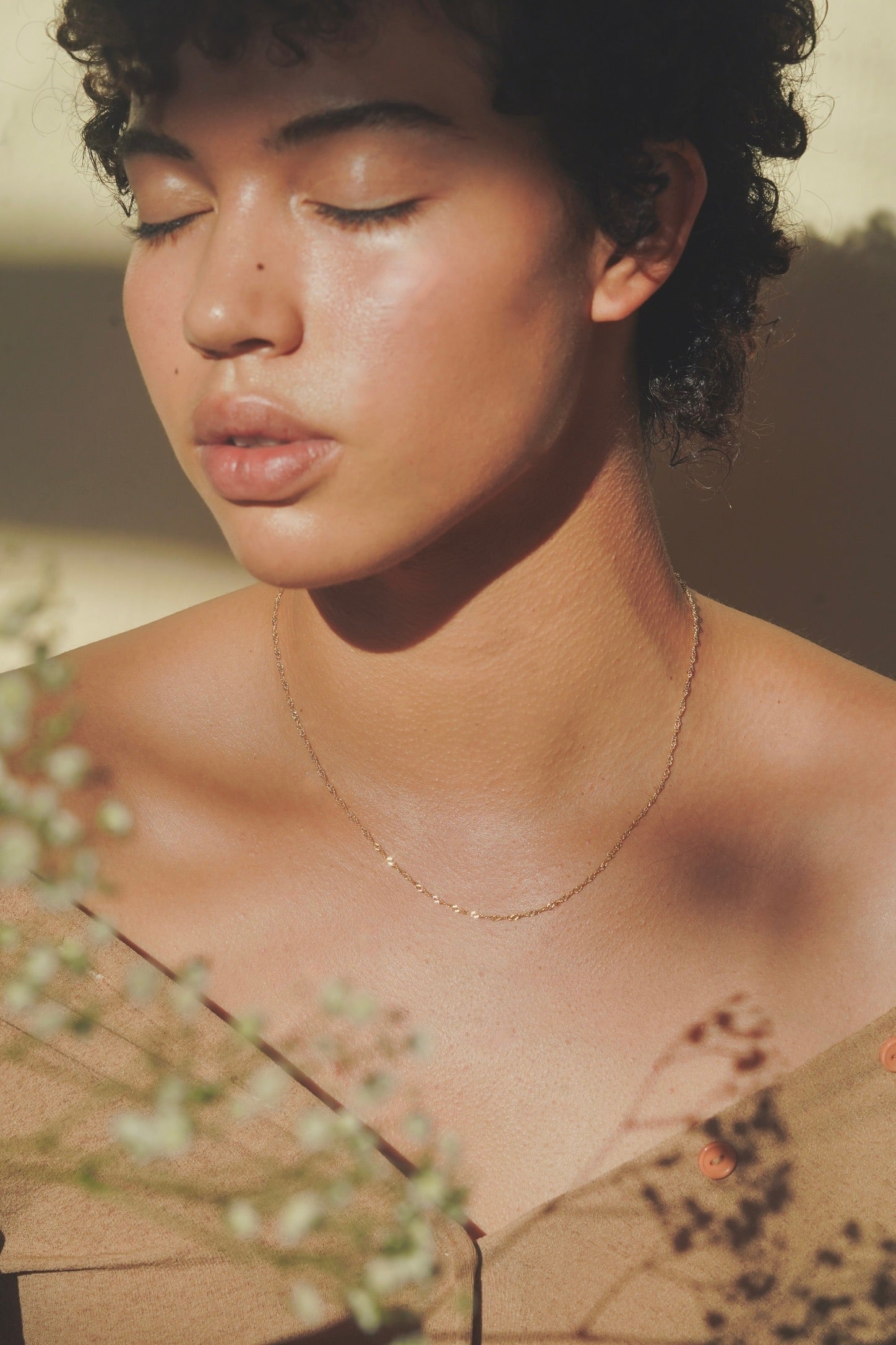 Mountainside Halyard Necklace 18kt gold fill chain