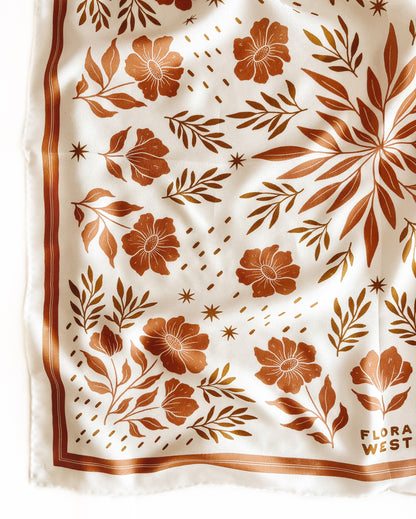 flora west Silk Bandana