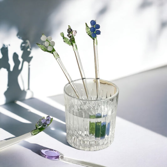 Flower Glass Stirring Spoon