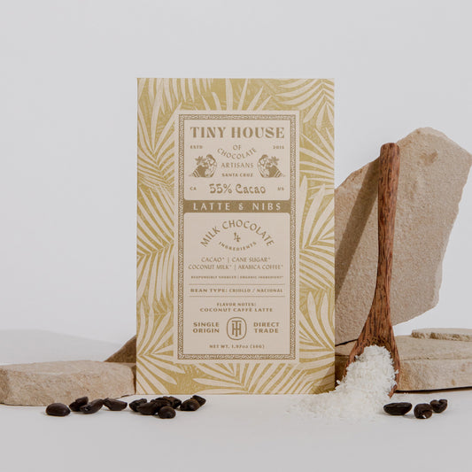 Latte & Nibs 55% Vegan Milk Chocolate