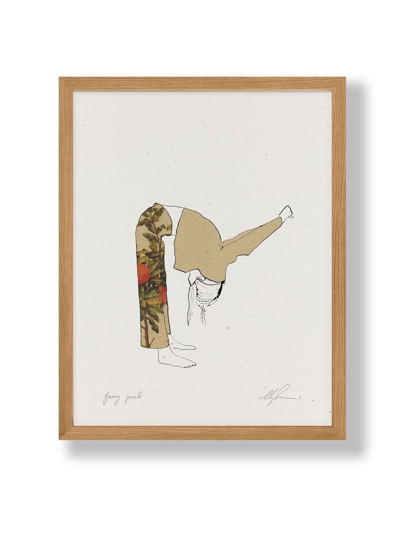 Fancy Pants Print by Coco Shalom. Prints are made with 100% recycled paper, containing 30% post consumer waste, produced with 100% green power and 0% BS.