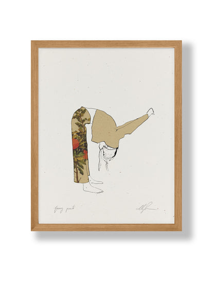 Fancy Pants Print by Coco Shalom. Prints are made with 100% recycled paper, containing 30% post consumer waste, produced with 100% green power and 0% BS.