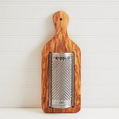Olive Wood Flat Cheese Grater