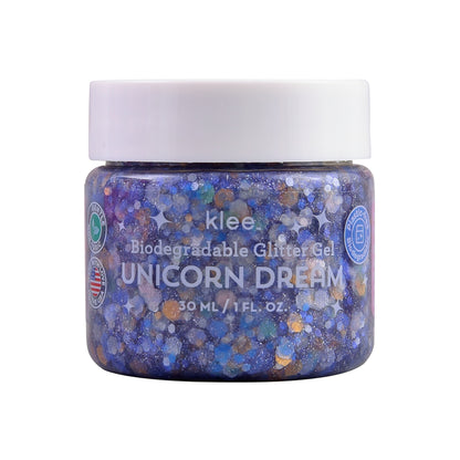 Klee Naturals' ocean-safe biodegradable glitter is made of plant-based cellulose and natural colorants that biodegrades naturally into harmless substances. No artificial dyes.
