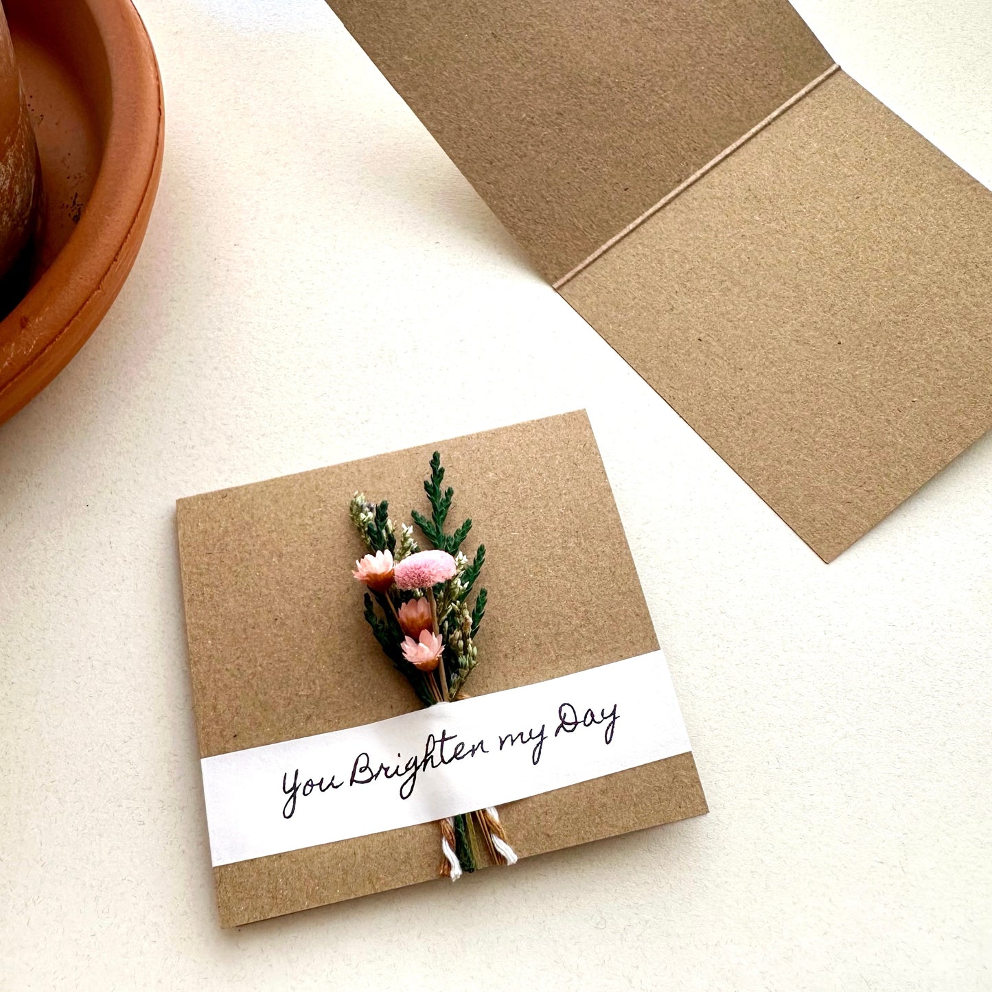 Mini Dried Floral Bouquet Card