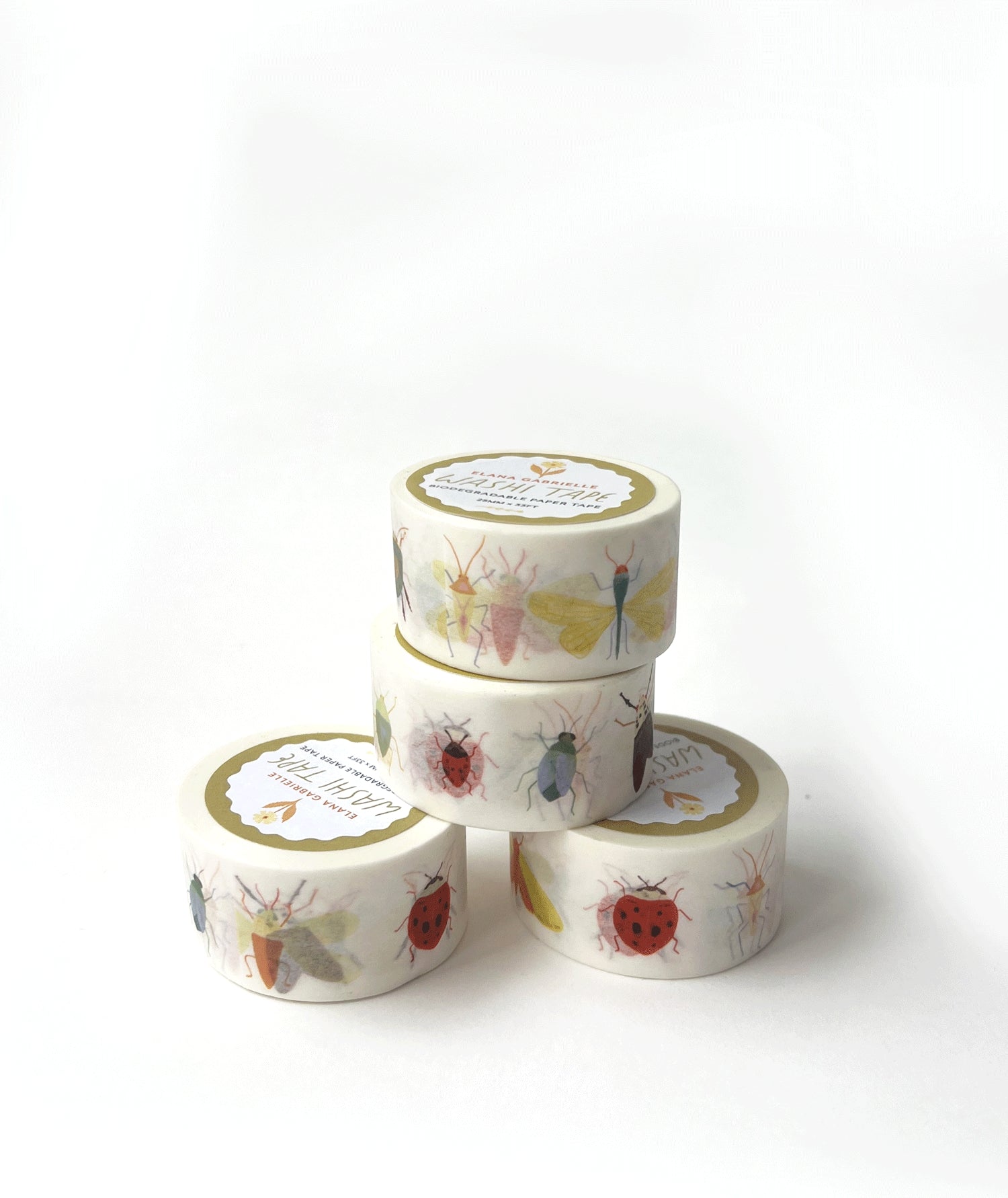 Functional, versatile tape for packaging gifts, scrapbooking, or journaling. washi tape