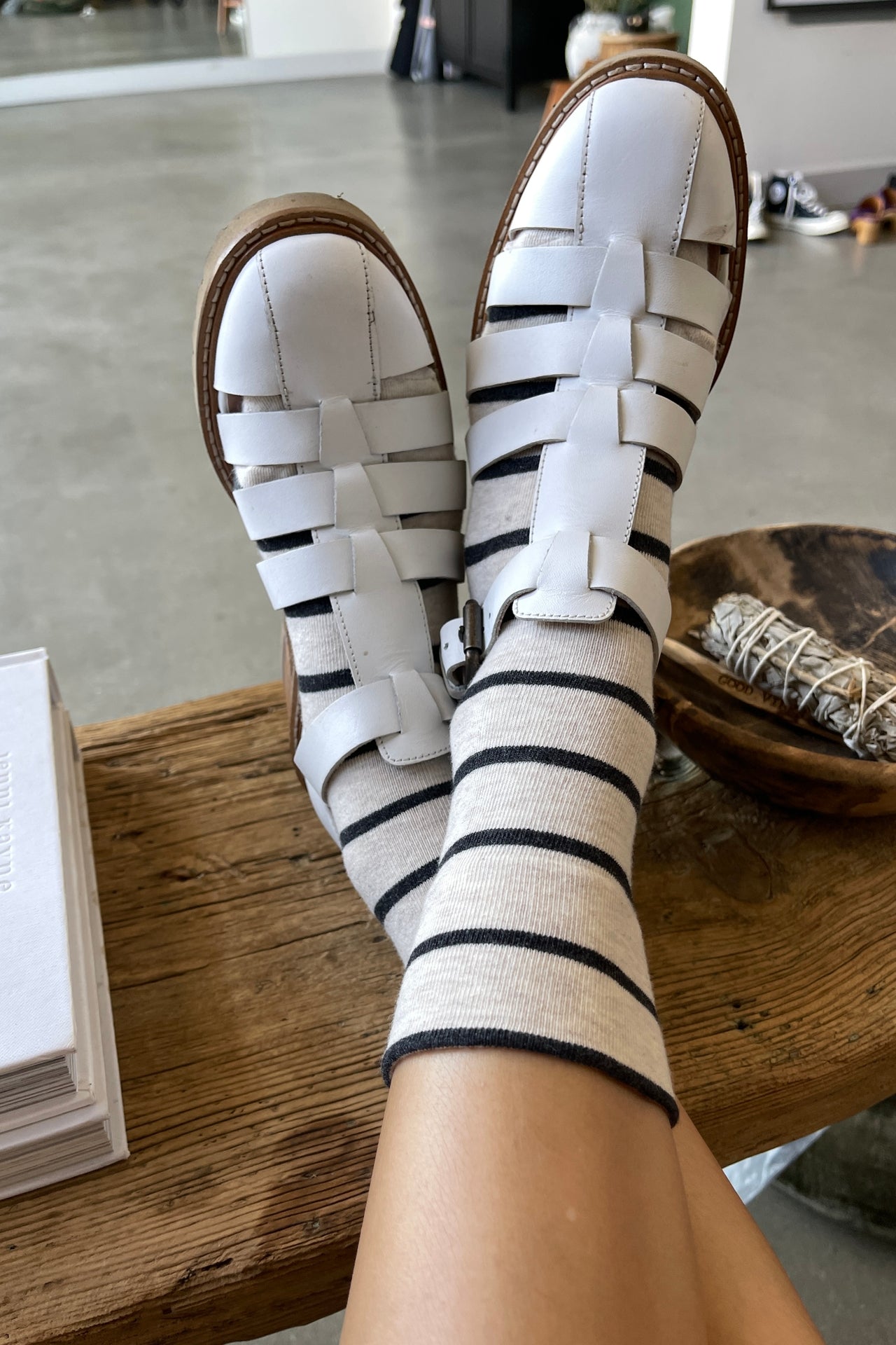 Le Bon Shoppe Wally Socks are made from a breathable cotton blend.