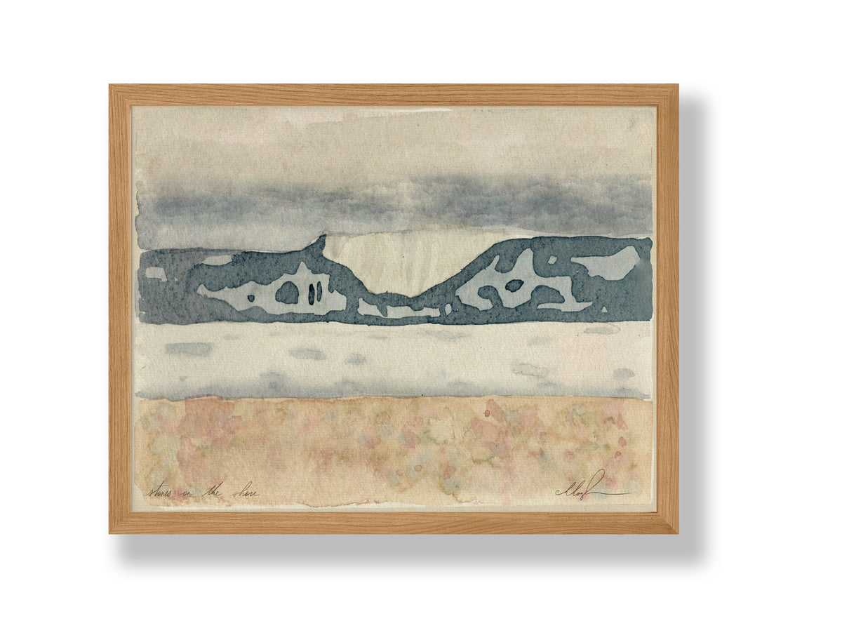 Stones On the Shore Print