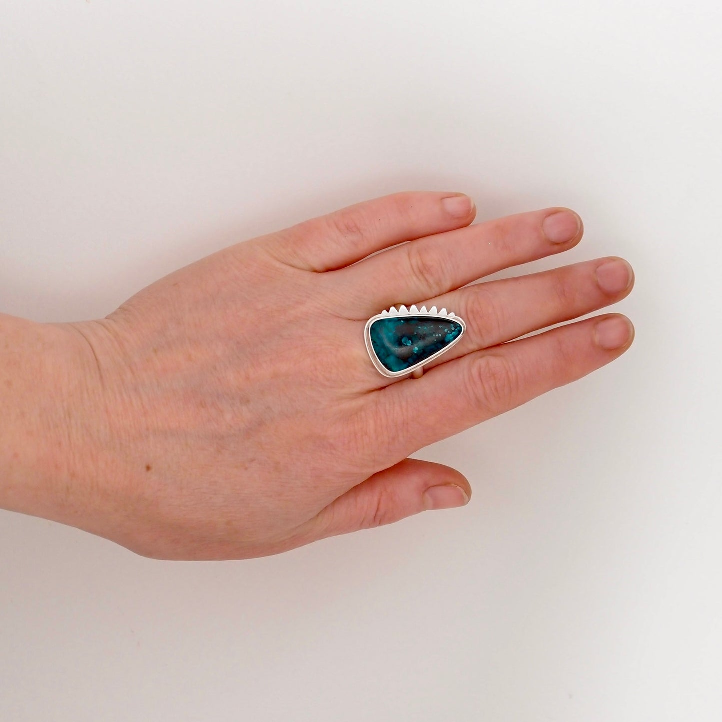 Wild Ring - Chrysocolla 925 sterling silver