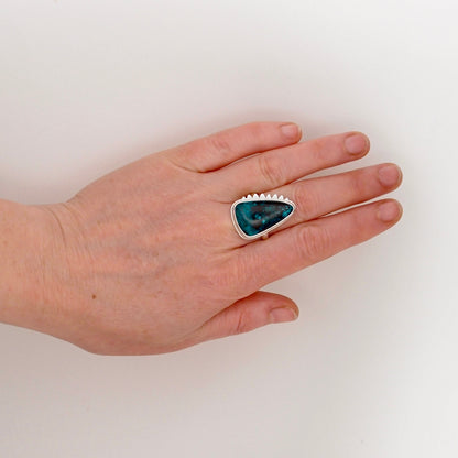 Wild Ring - Chrysocolla 925 sterling silver