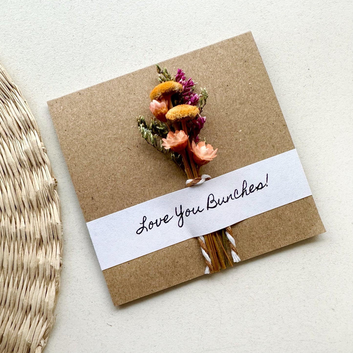 Mini Dried Floral Bouquet Card