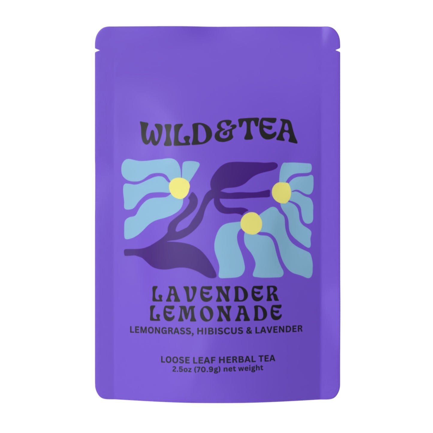 Bright and tart with smooth floral notes. Mellow out and fight inflammation with this lavender hued brew. Made with organic ingredients.