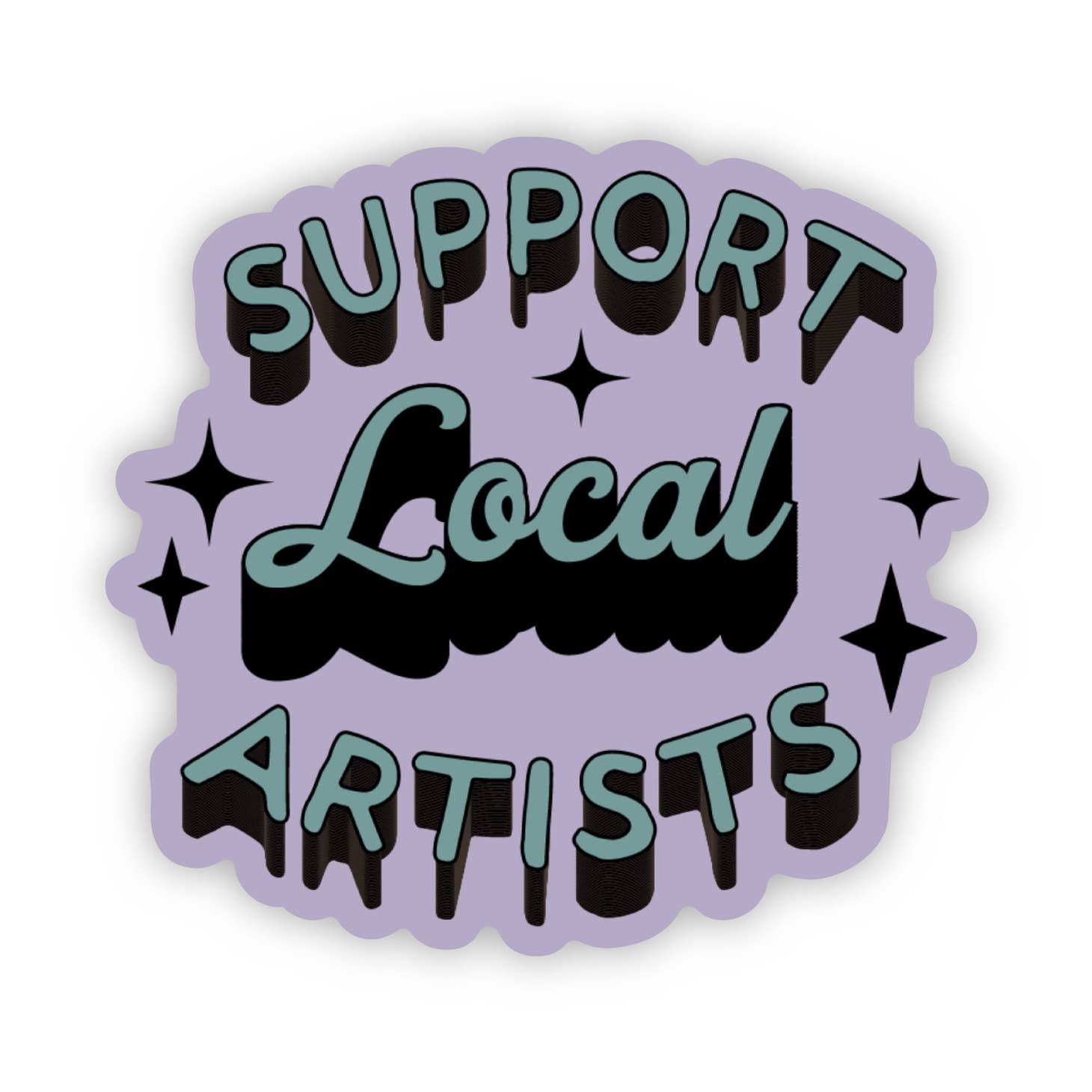 What better way to Support Local than with this sticker. It's great for water bottles, laptops, your favorite local spot window, journal, etc. High quality & durable vinyl, waterproof & weatherproof.