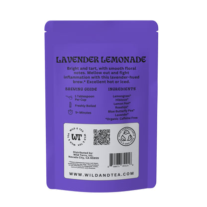Bright and tart with smooth floral notes. Mellow out and fight inflammation with this lavender hued brew. Made with organic ingredients.