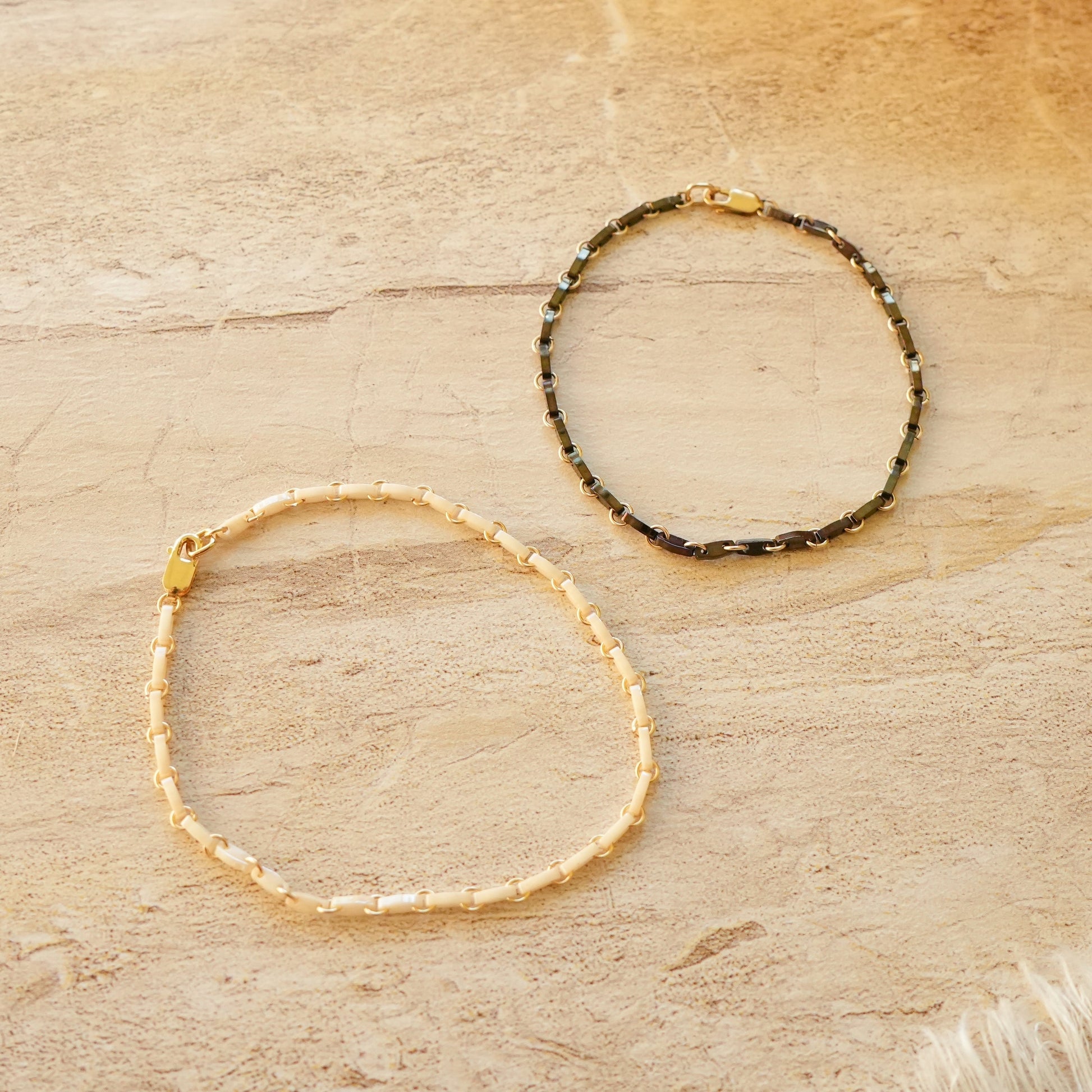Lace-like tila bead design, carefully joined with 14k gold filled rings. japanese beads so niice jewelry