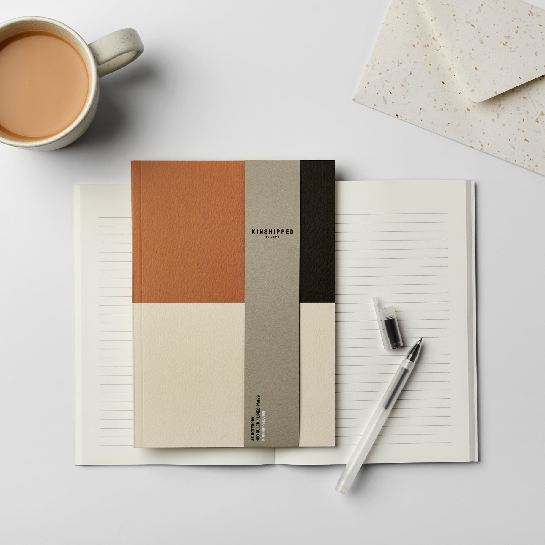 100 Pages of beautifully smooth, lined, music sheet paper – covered with a gorgeous, textured and thick FSC GF Smith Paper. Made in the UK, these notebooks are not only sustainable, but perfect flatlay fodder.