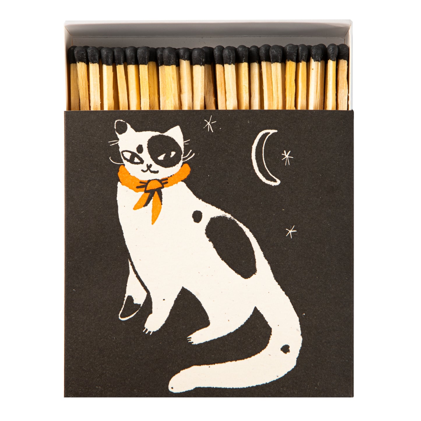 Black Spotted Kitten Match Box