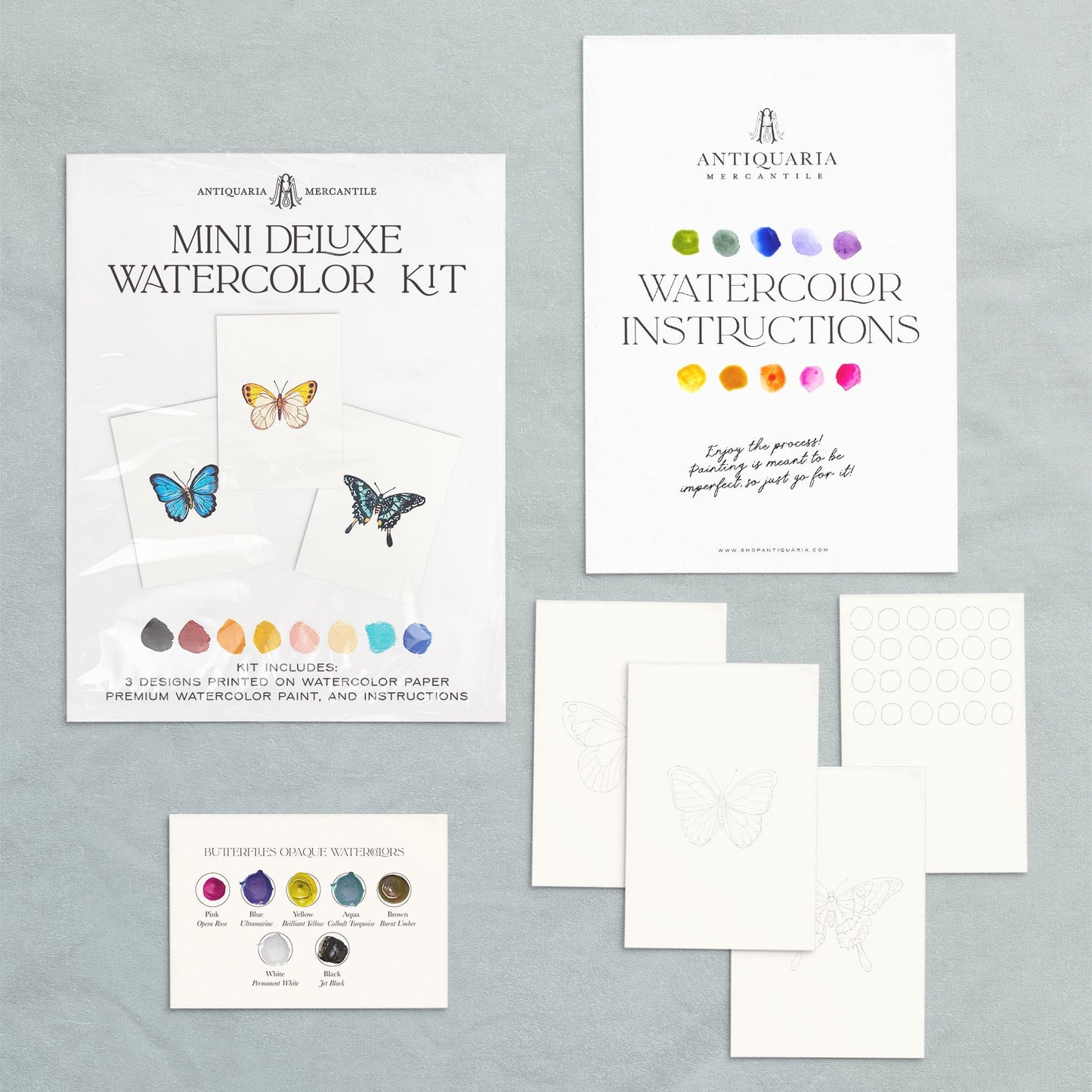 Let your creativity take flight with our Mini Watercolor Kit! This compact, beginner-friendly kit features delicate designs that are perfect for exploring watercolor in a simple and relaxing way.