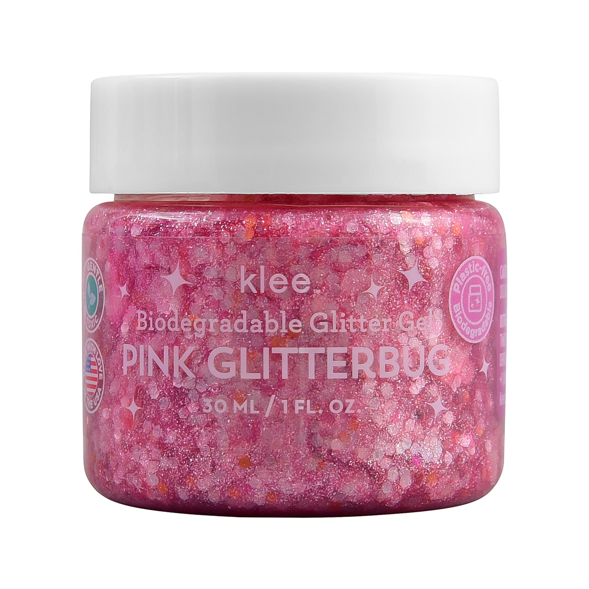  Klee Naturals' ocean-safe biodegradable glitter is made of plant-based cellulose and natural colorants that biodegrades naturally into harmless substances. No artificial dyes.