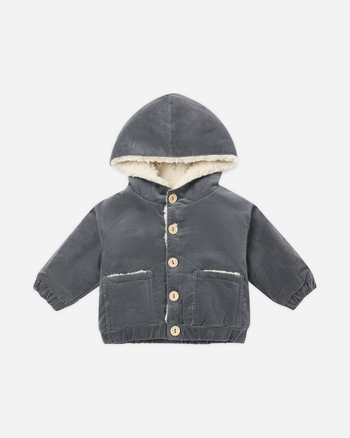 Midnight Hooded Corduroy Jacket